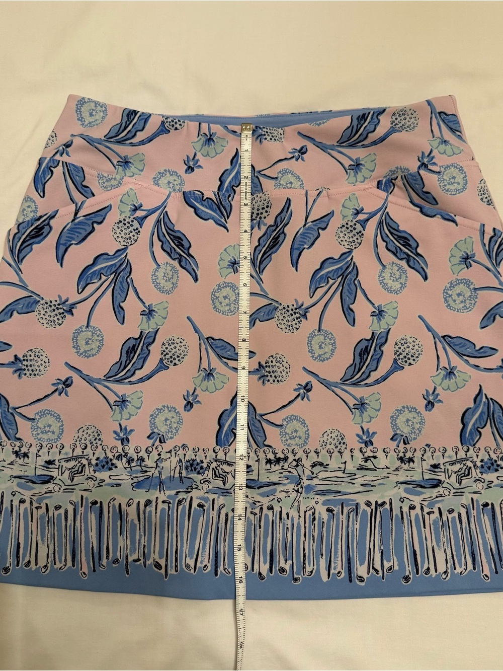 Lilly Pulitzer Luxletic Size 4 Blue and Pink Golf Skort - Picture 8 of 9
